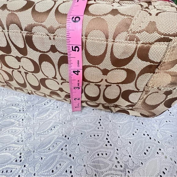 COACH Signature Bleecker Khaki Brown Handbag F14385 - Picture 11 of 12